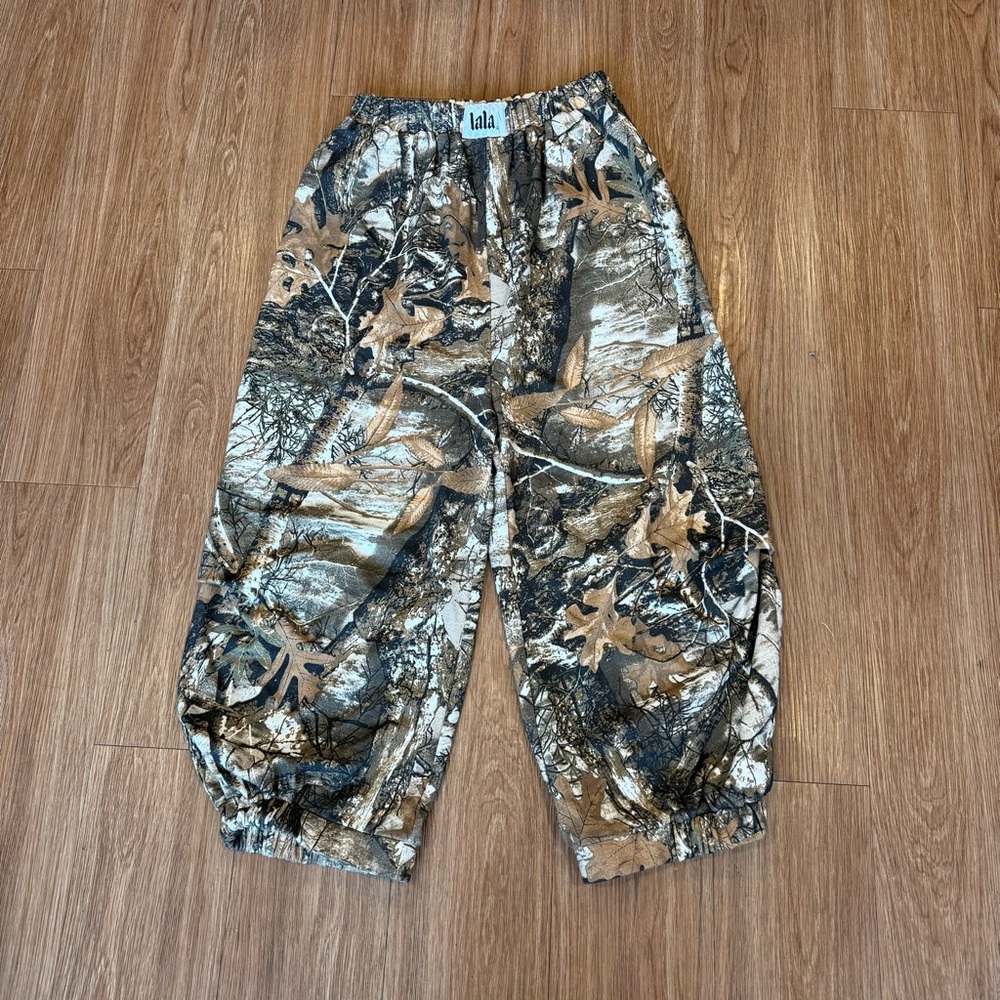 Dressed in LALA Camo Barrel Leg Pants